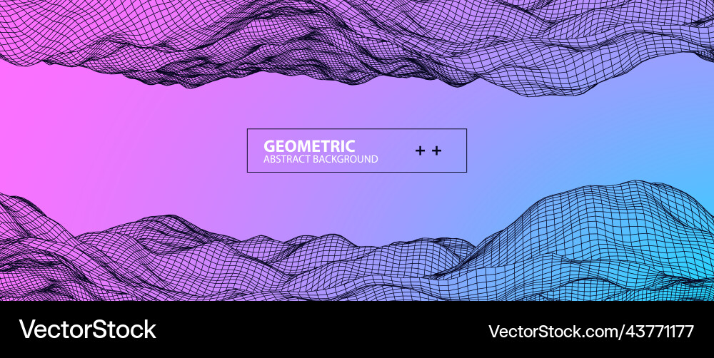 Abstract background with waves 3d surface Abstract background with waves 3d surface vector image