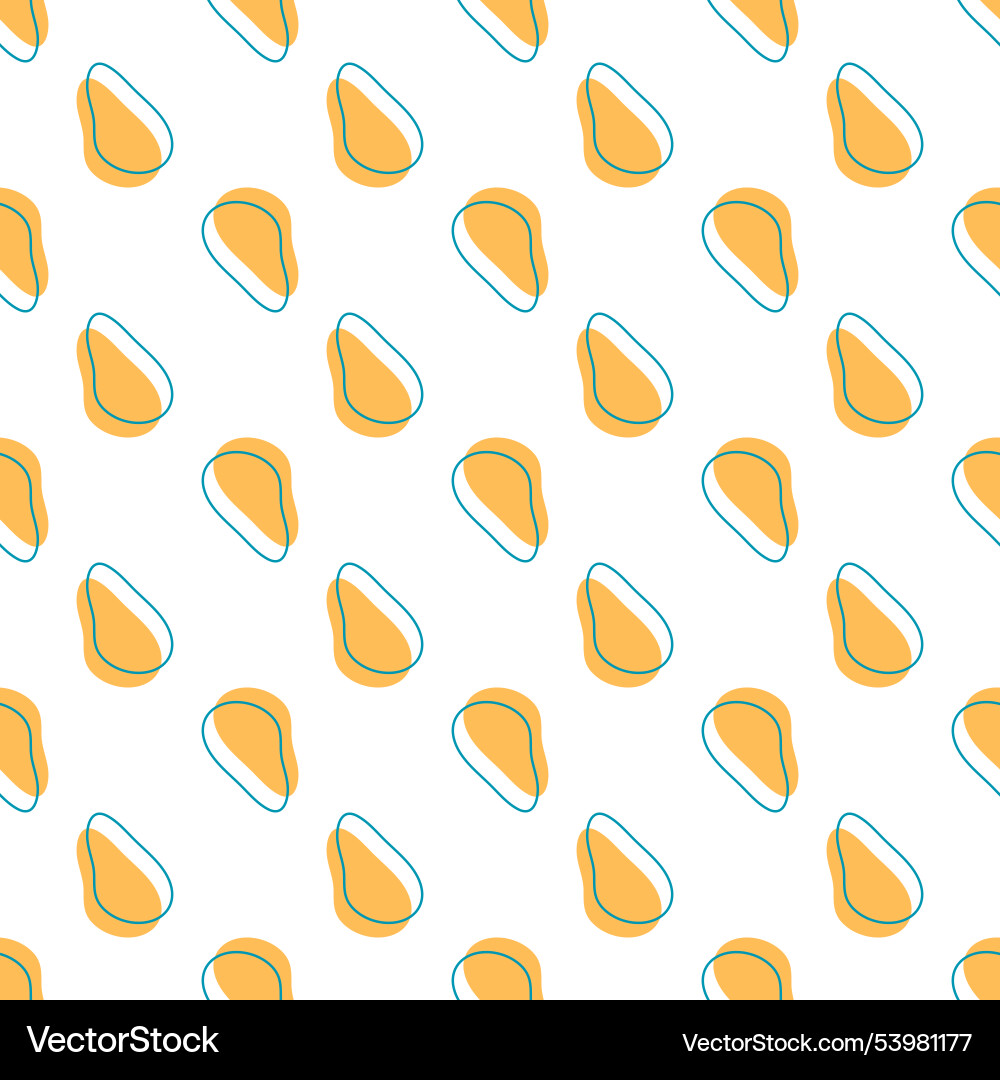 Blob abstract shape seamless pattern design Vector Image