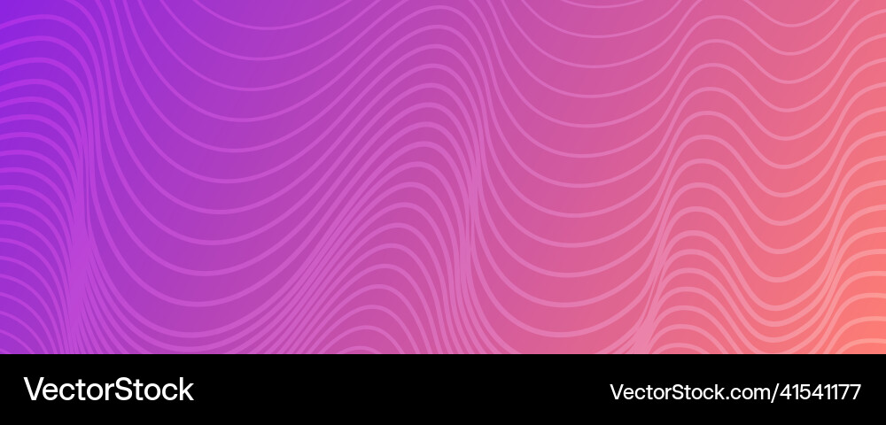 Modern colorful gradient background with wave Vector Image