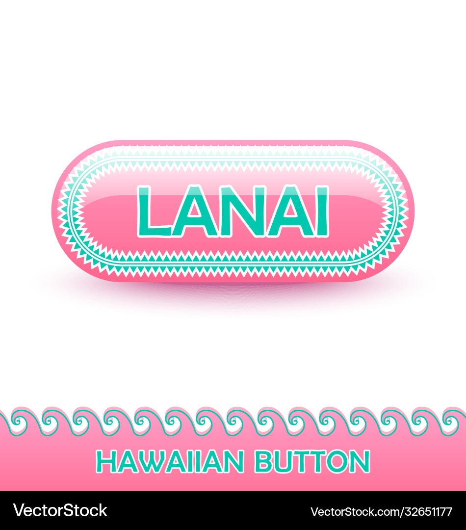 Rounded and glossy button with traditional Rounded and glossy button with traditional vector image