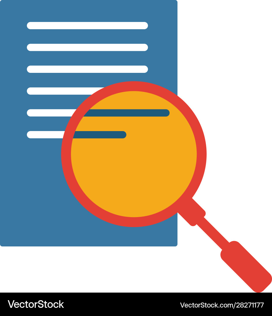 Search result icon simple element from seo icons Vector Image