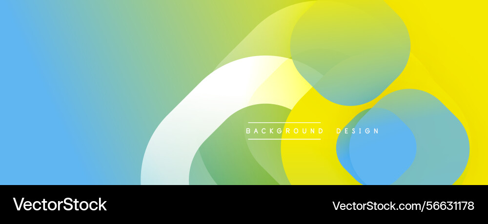 Abstract colorful background overlapping circles Vector Image