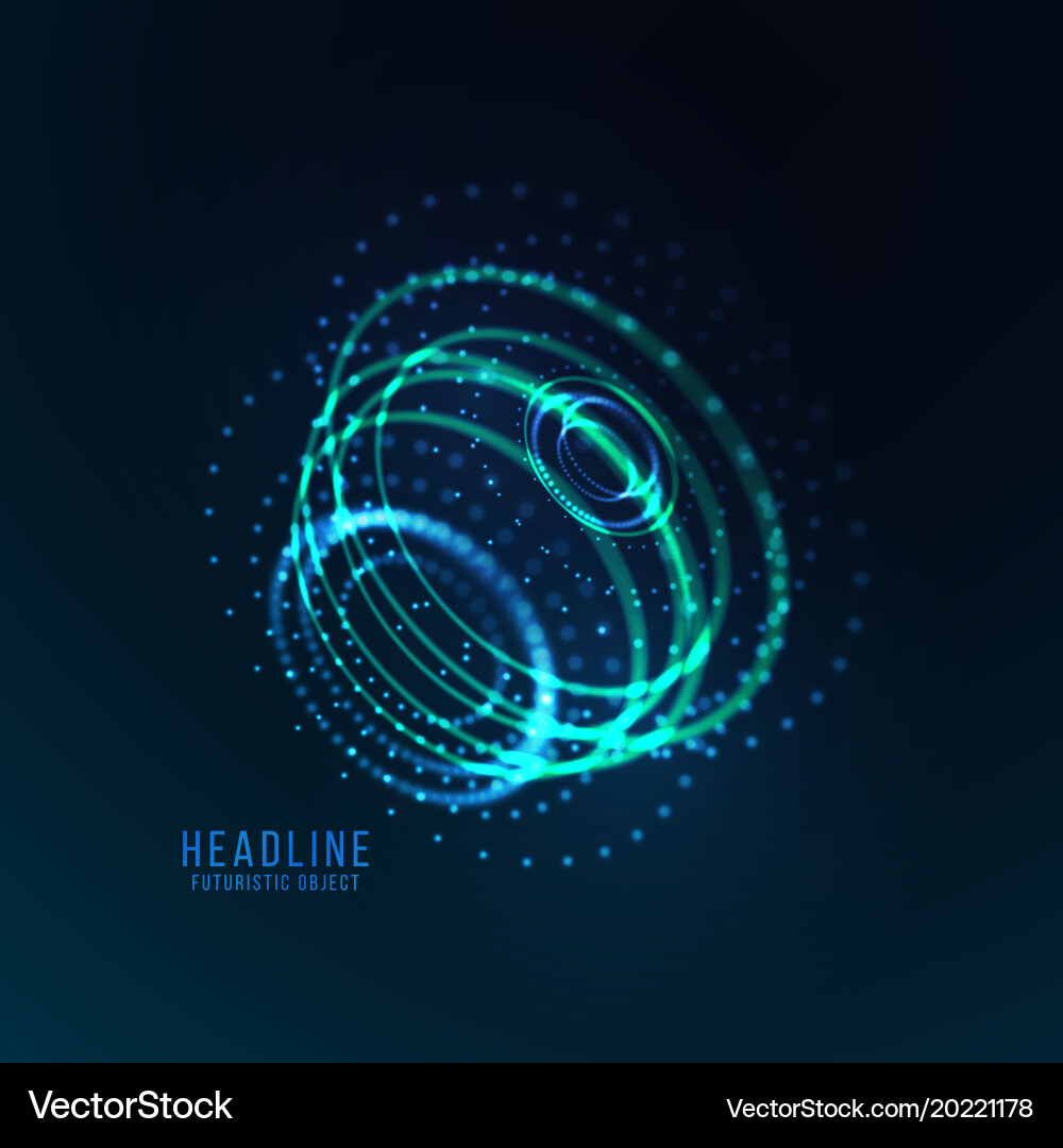 Abstract futuristic object Vector Image
