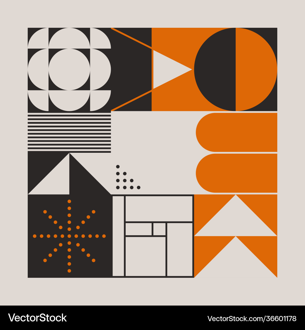 Abstract line art with simple geometric shapes Abstract line art with simple geometric shapes vector image