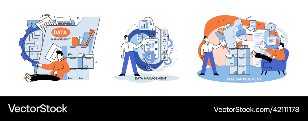 Big data analytics platform management Big data analytics platform management vector image