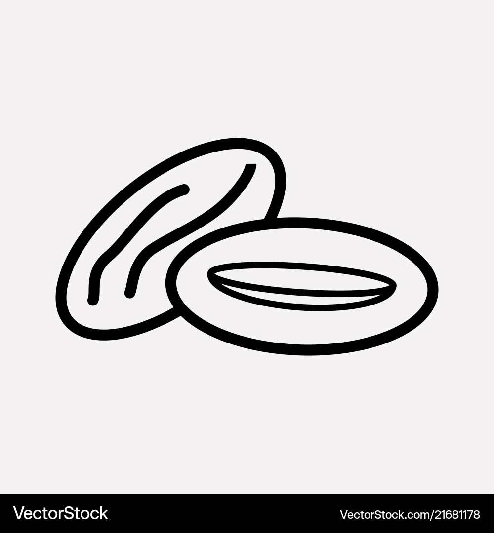 Dates icon line element Dates icon line element vector image