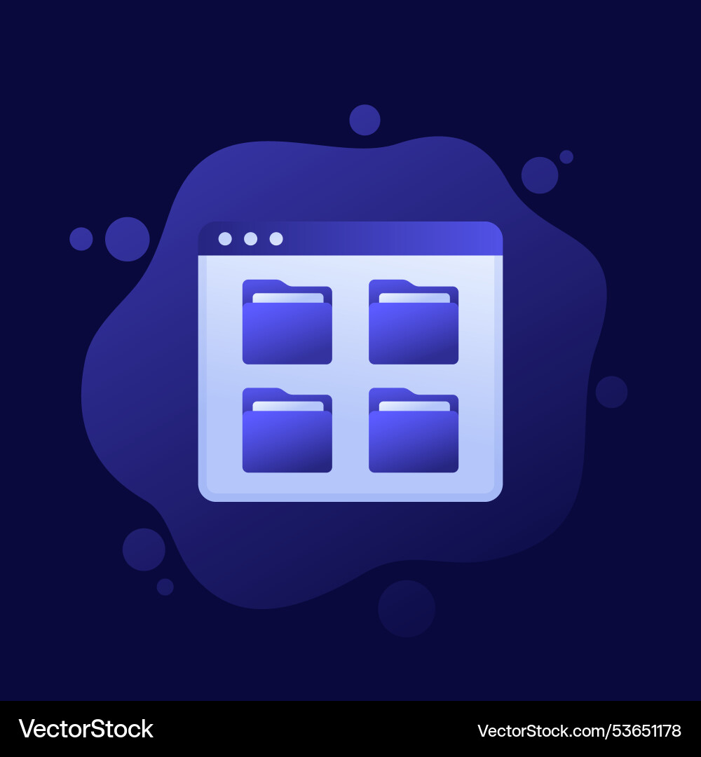 File folders icon design – Royalty-Free Vector | VectorStock, image size:1000x1080