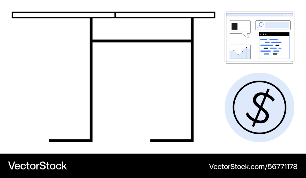 Financial report layout with web analytics Financial report layout with web analytics Vector Image