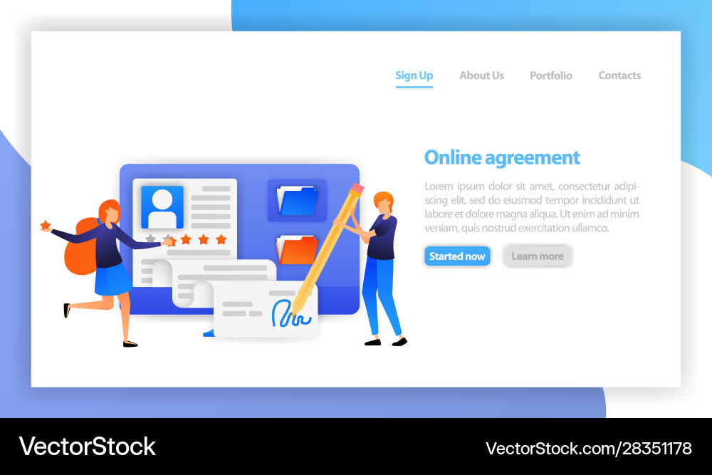 Flat for web banner landing page mobile ui Flat for web banner landing page mobile ui vector image