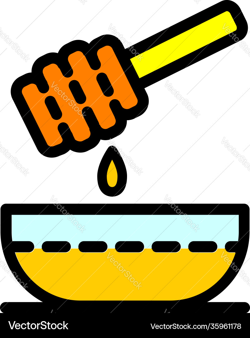 Honey simple dripper icon logo Honey simple dripper icon logo vector image