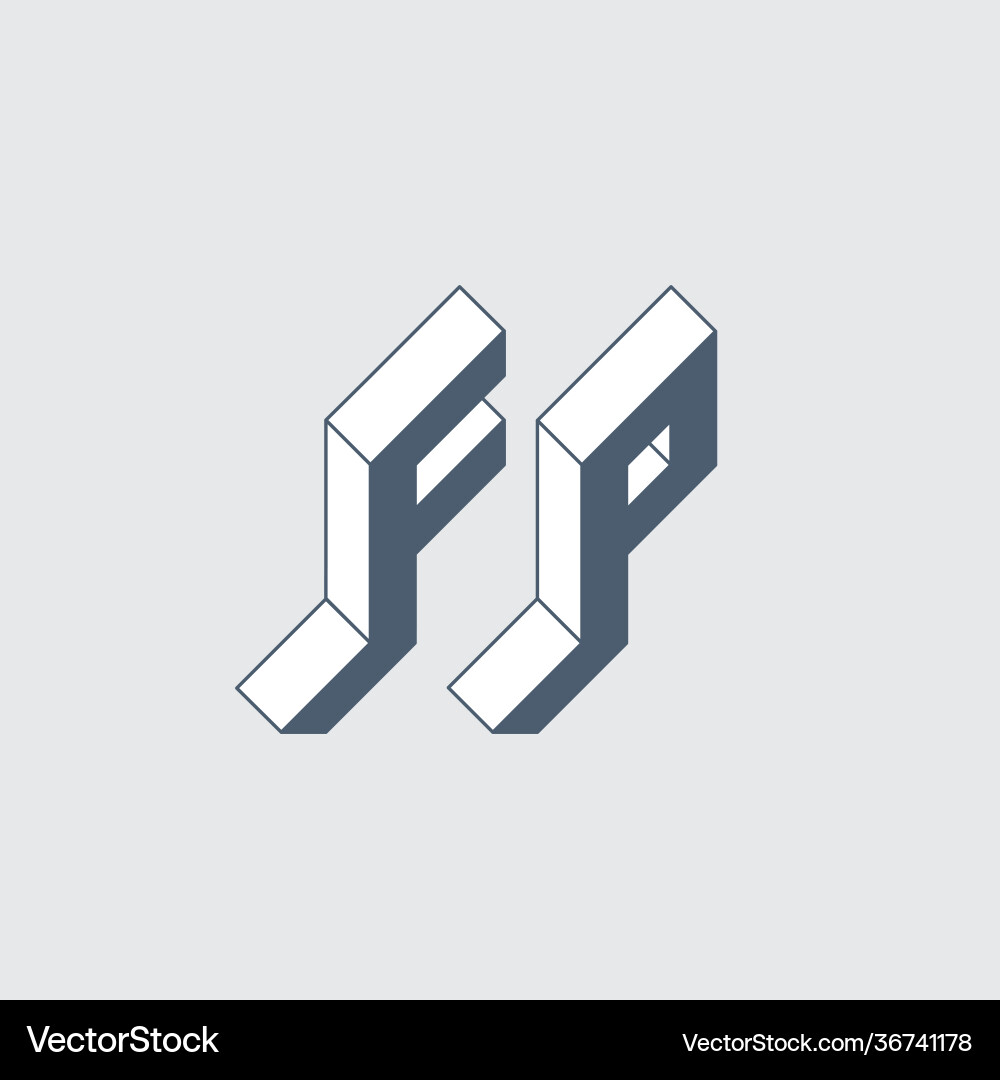 Isometric 3d font for design three-dimension Isometric 3d font for design three-dimension Vector Image