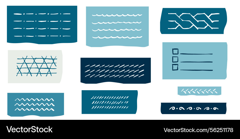 Square grid and striped notepad background Vector Image