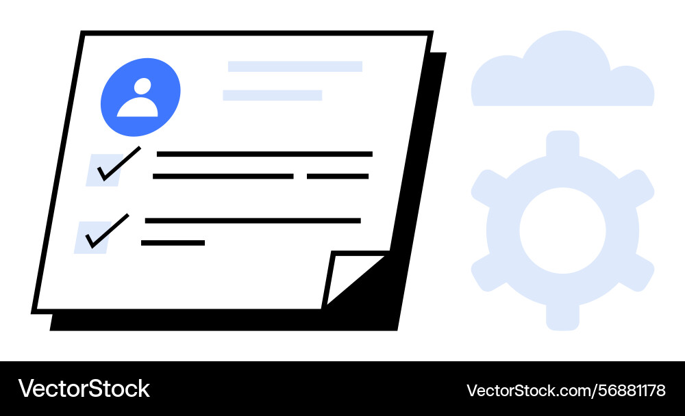 User profile page with tasks and cloud integration User profile page with tasks and cloud integration Vector Image