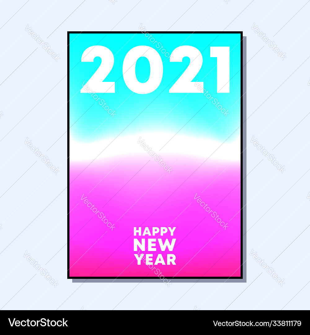 2021 new year typography with abstract gradient 2021 new year typography with abstract gradient vector image