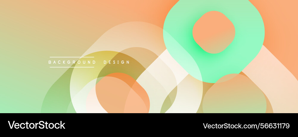 Abstract background features overlapping circles Vector Image