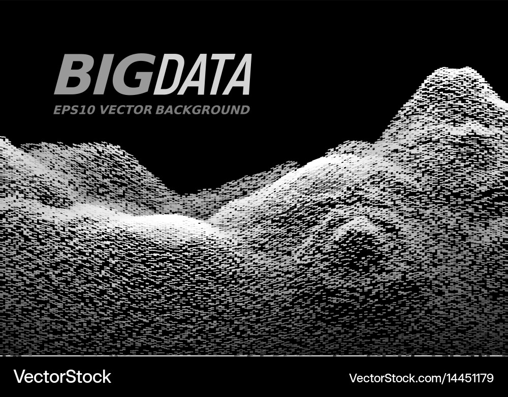 Big data concept abstract background vector image
