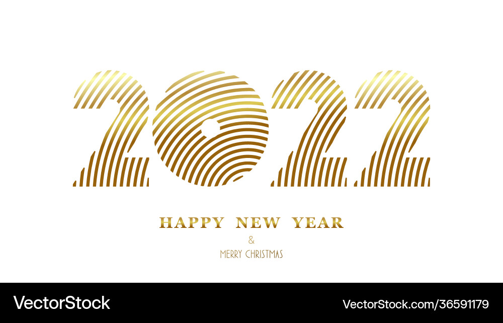 Congratulatory banner happy new year 2022 Congratulatory banner happy new year 2022 vector image