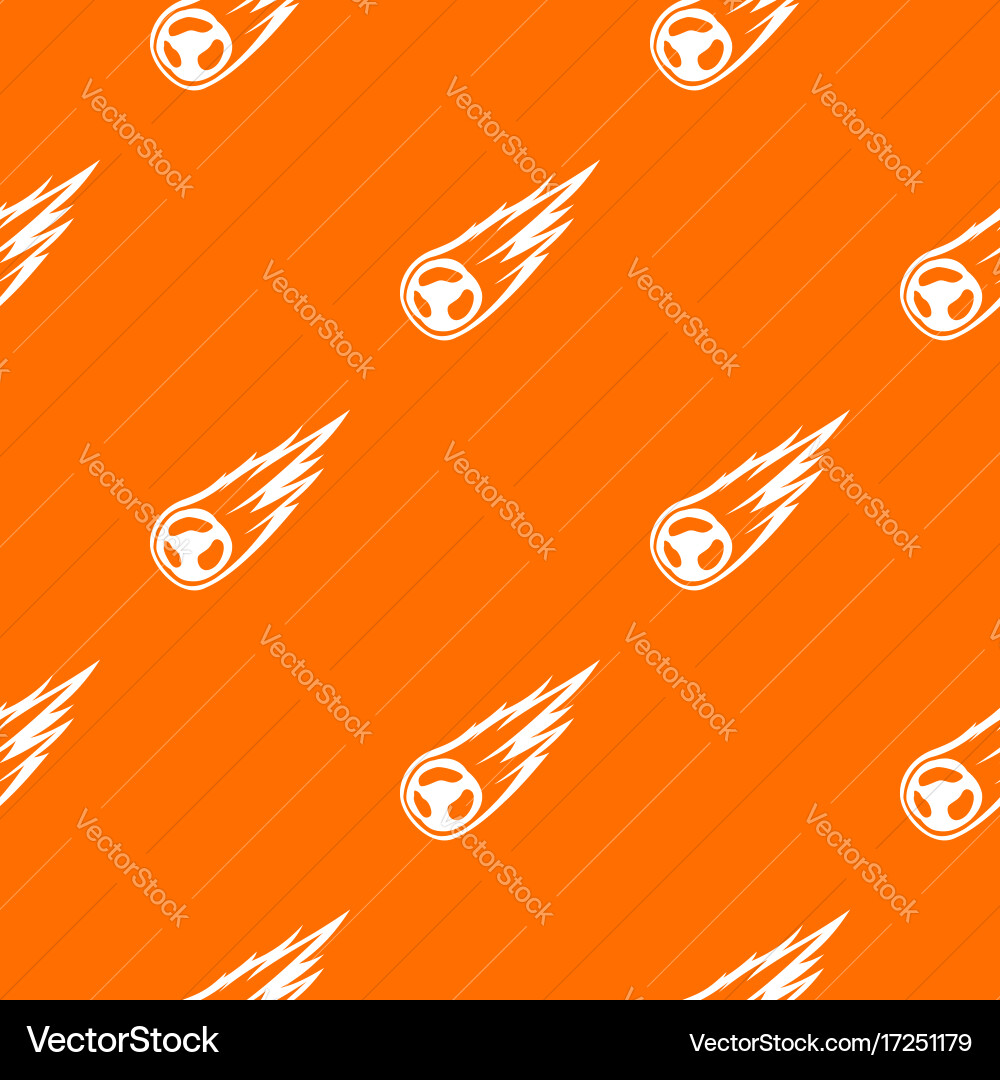 Falling meteor with long tail pattern seamless vector image