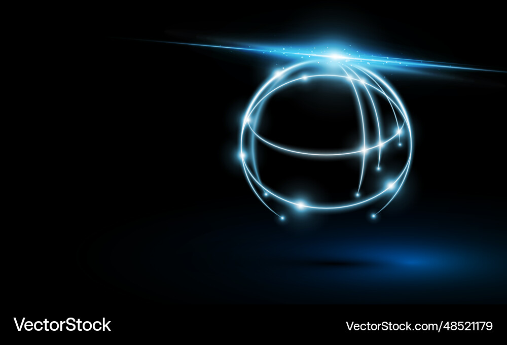 Global network connection world map point Global network connection world map point vector image