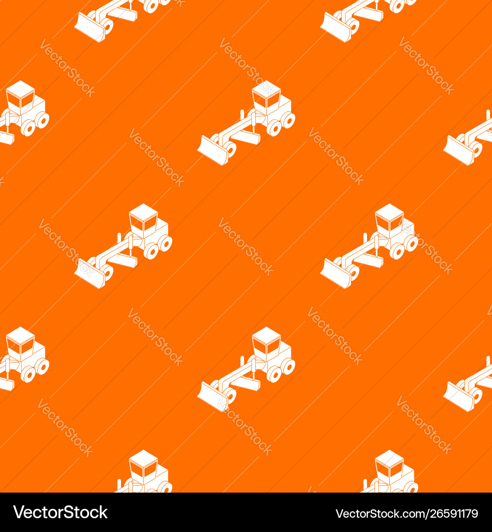 Grader pattern orange Grader pattern orange vector image