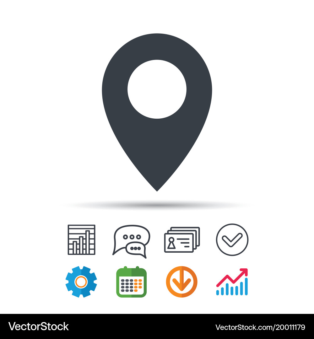 Map Pointer Location Icon vector image