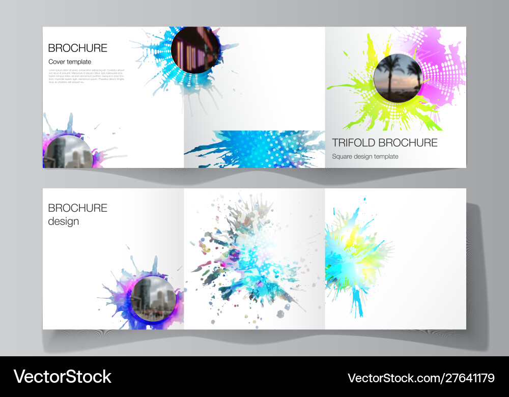 Minimal editable layout square Minimal editable layout square vector image