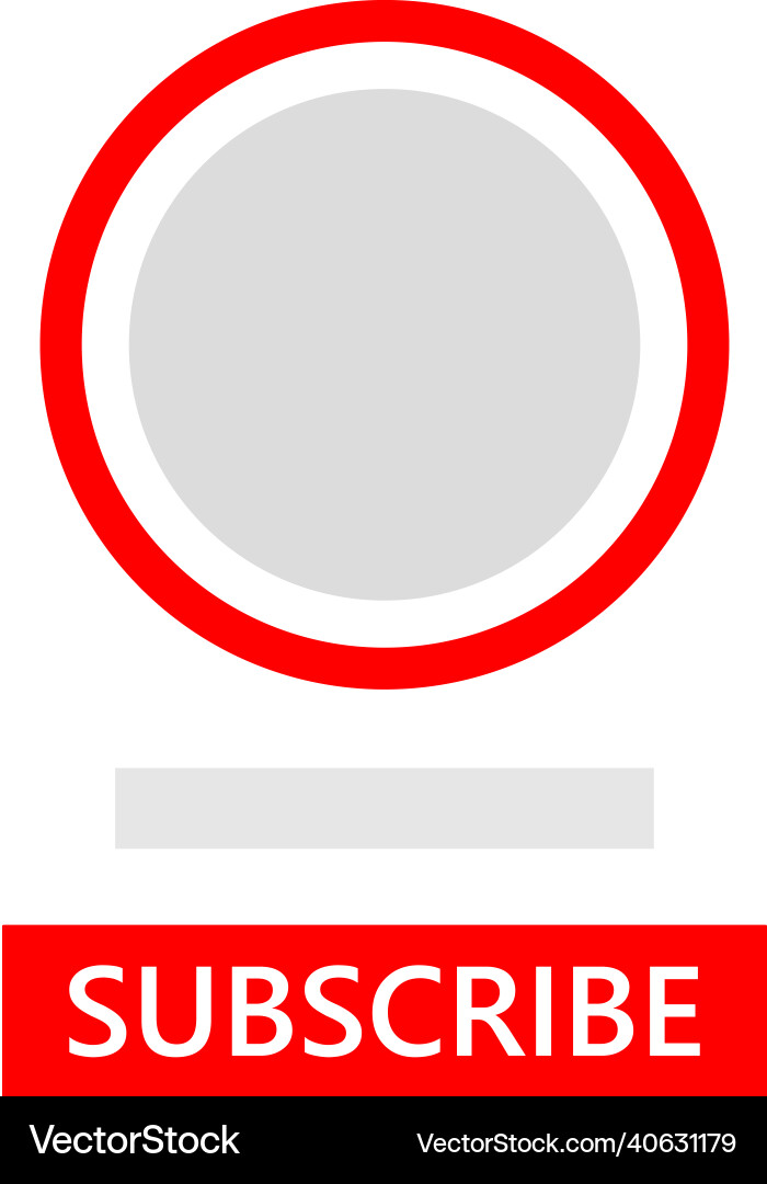 Social media avatar frame with follow button web Social media avatar frame with follow button web Vector Image