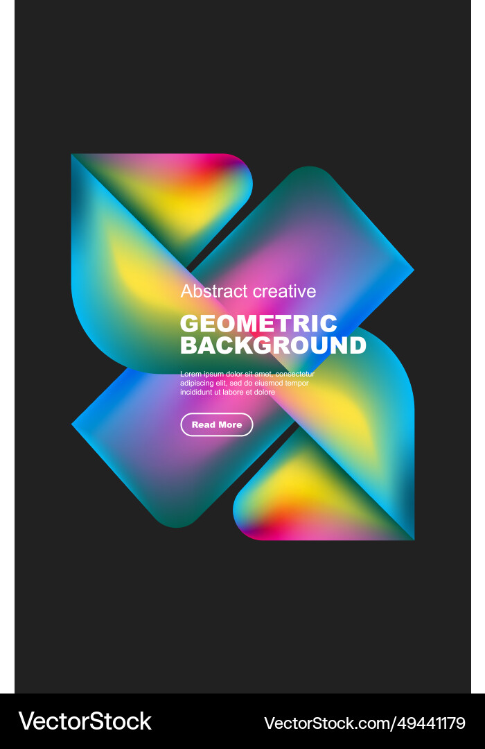 Square and triangle design with fluid gradients Square and triangle design with fluid gradients vector image