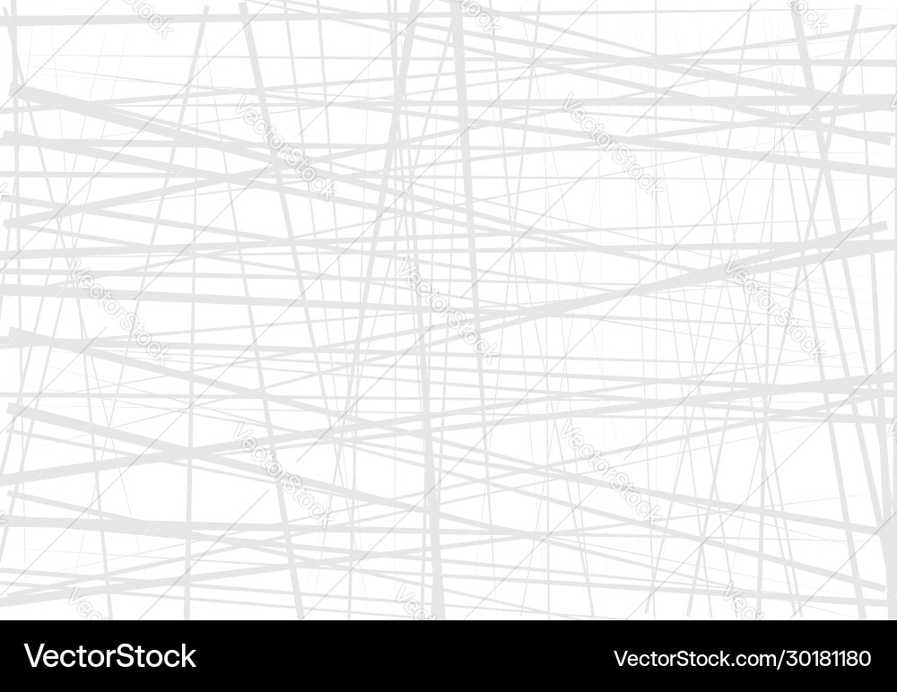 Abstract geometric art with random chaotic lines Vector Image