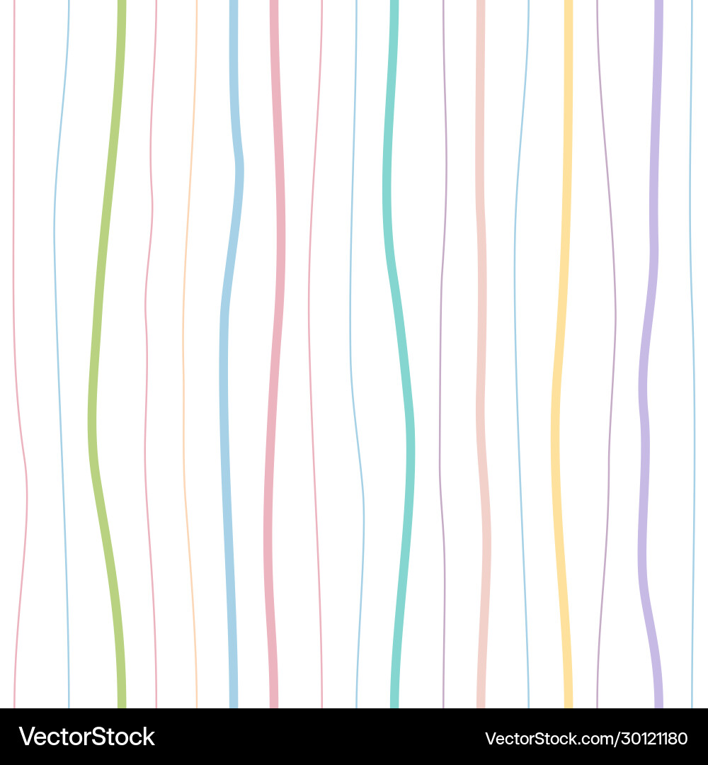 Abstract wave line seamless pattern colorful vector image