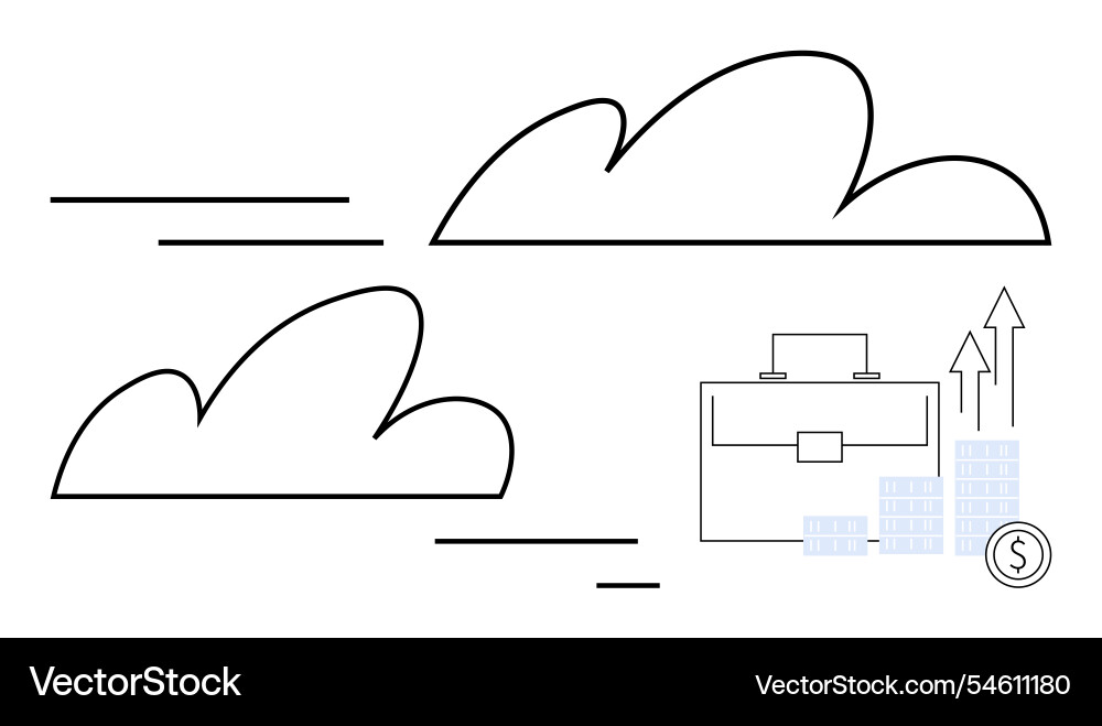 Business growth and financial success visualized Business growth and financial success visualized Vector Image