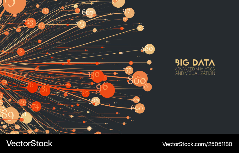 Complex Data Visualization vector image