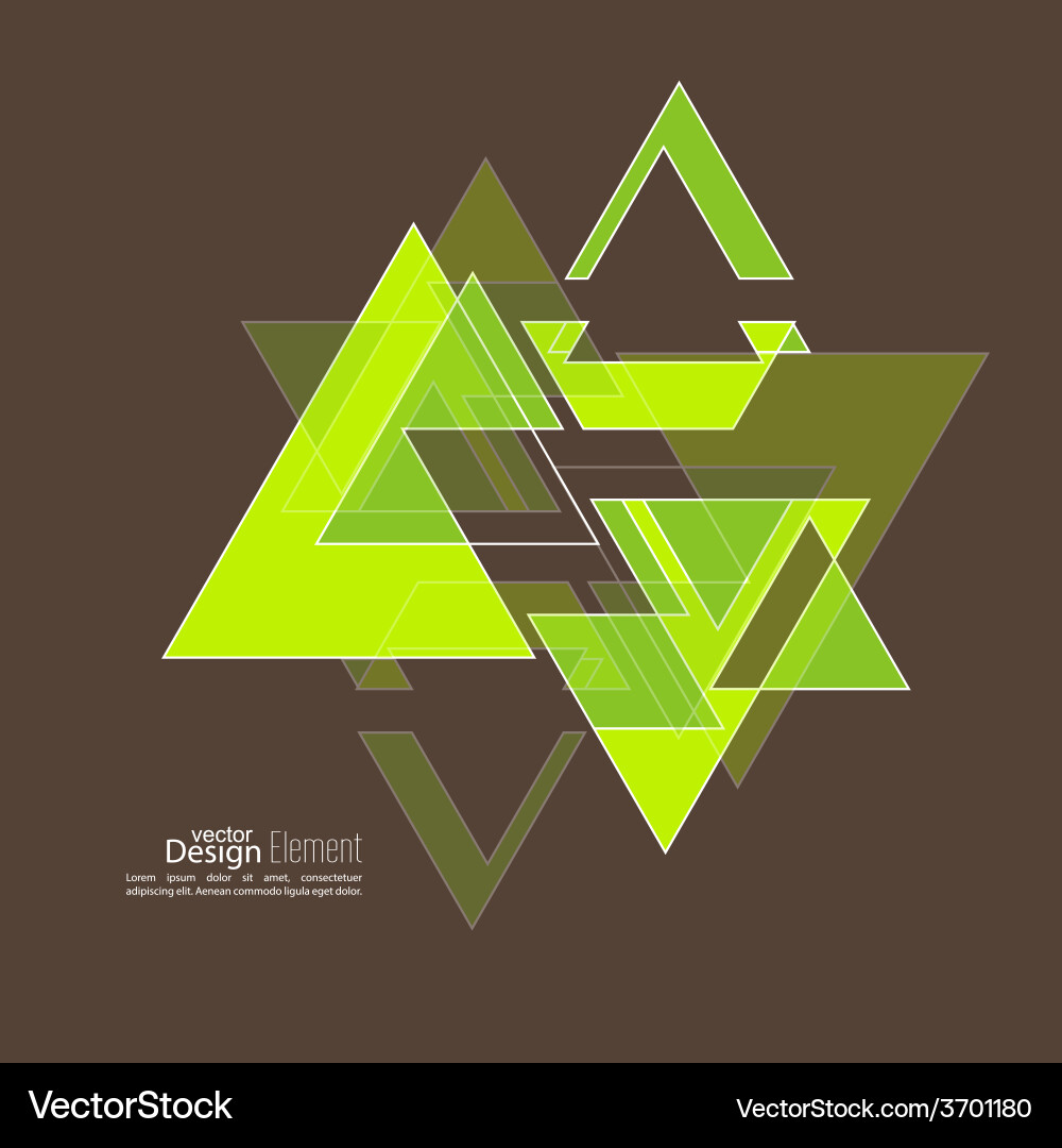 Geometric Triangle Pattern vector image