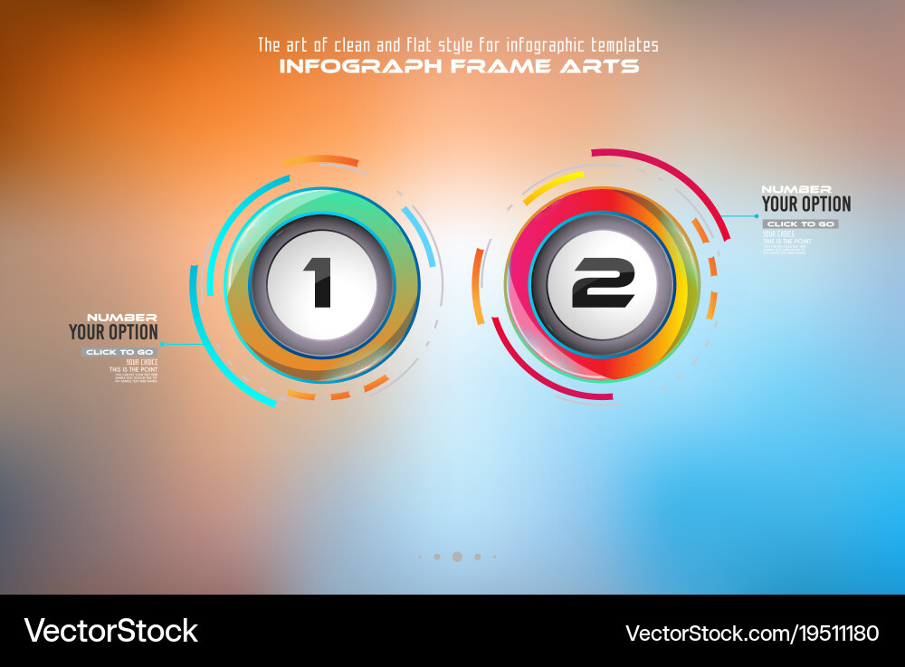 Infograph template with multiple choices vector image