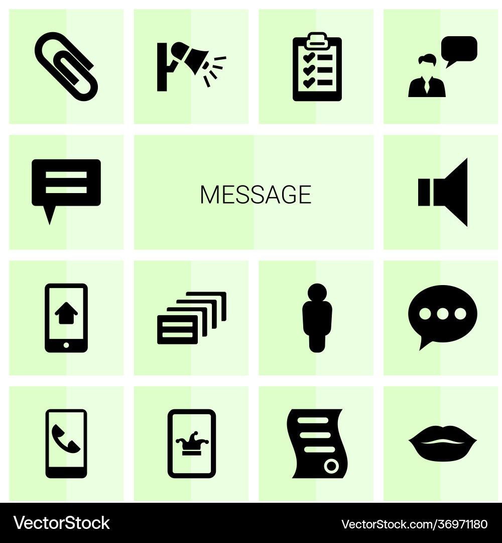 Message icons Vector Image