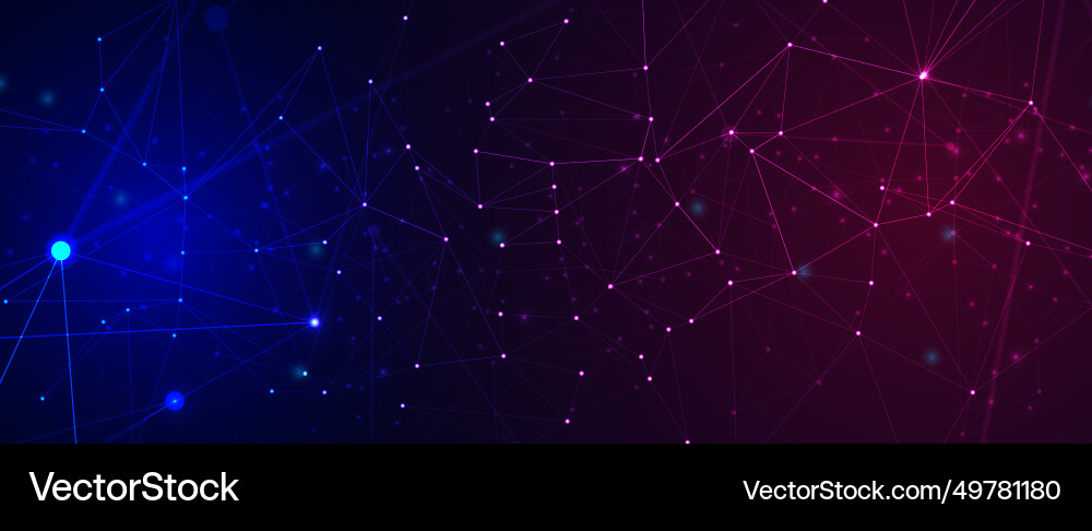 Neural network concept connected cells with links Neural network concept connected cells with links vector image