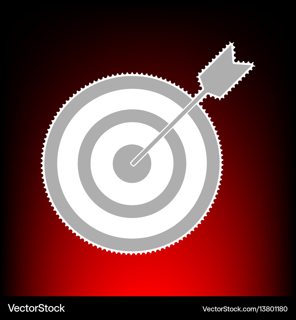 Target with dart style Target with dart style vector image