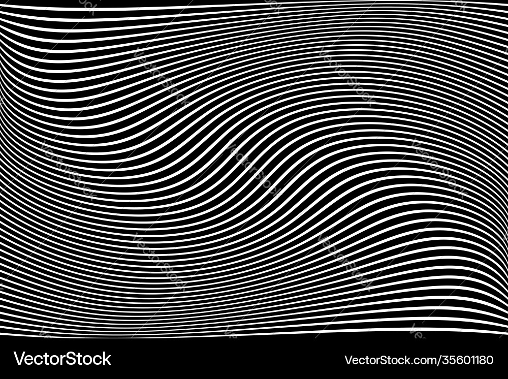 Wavy lines pattern vector image