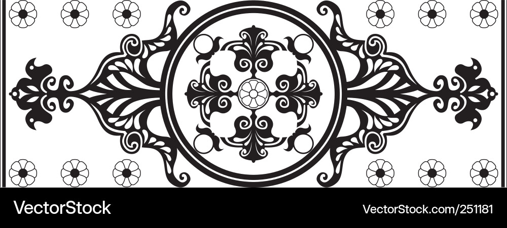 Art nouveau ornament Vector Image