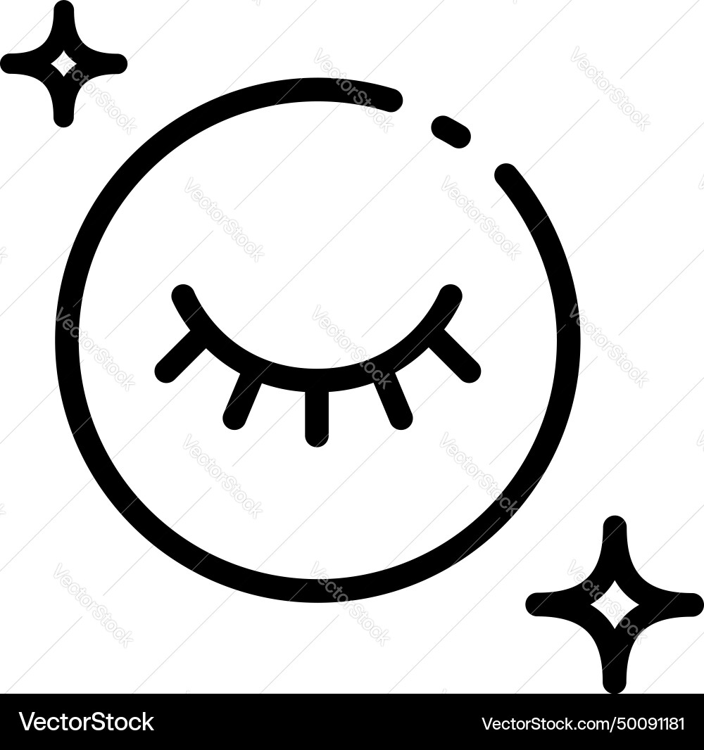 Augen Make-up-Entferner Linie Icon empfindliche Flüssigkeit Augen Make-up-Entferner Linie Icon empfindliche Flüssigkeit vektorbild