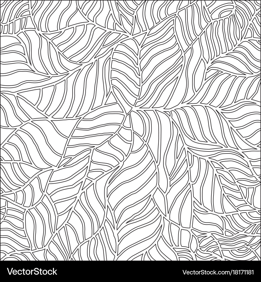 Black and white pattern with abstract waves Vector Image