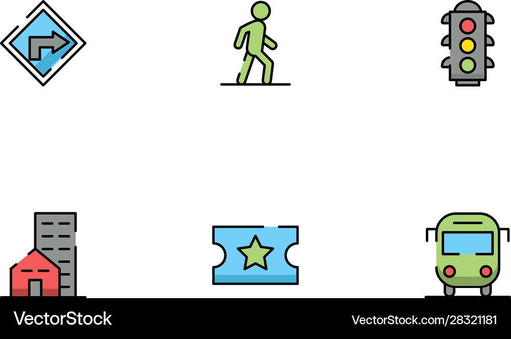 Bundle maps and navigation icons vector image