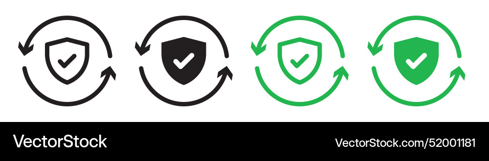 Checkmark icon for safety verification and secure vector image