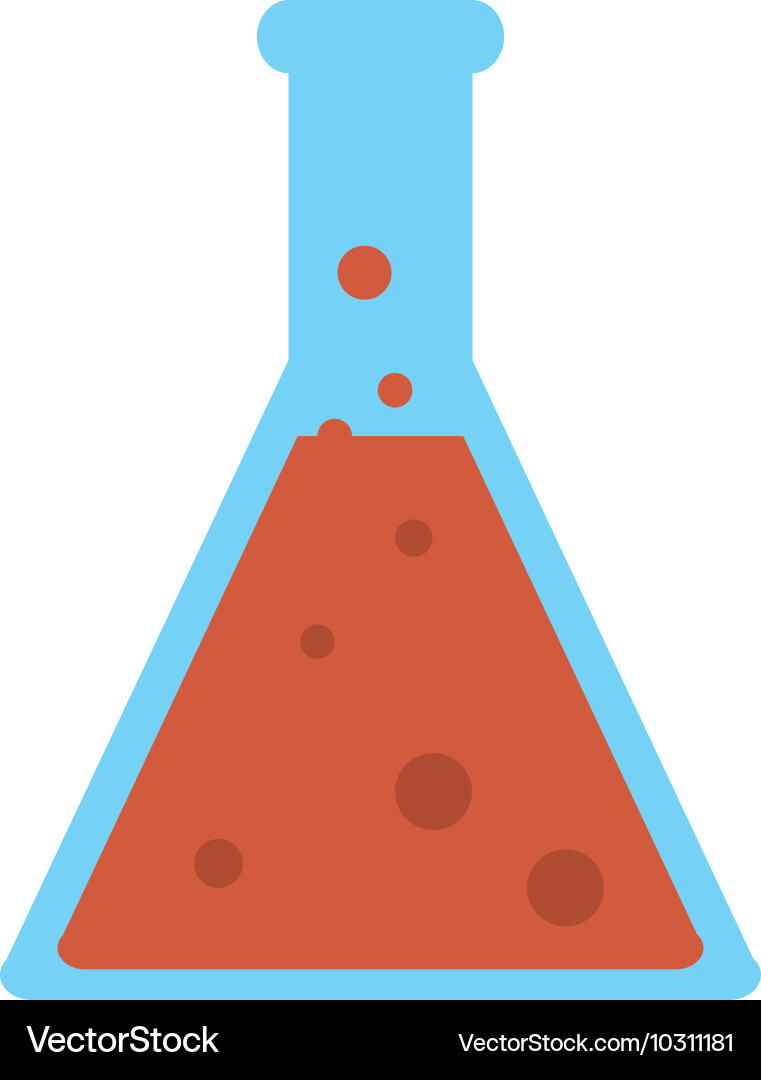 Conical flask icon Vector Image