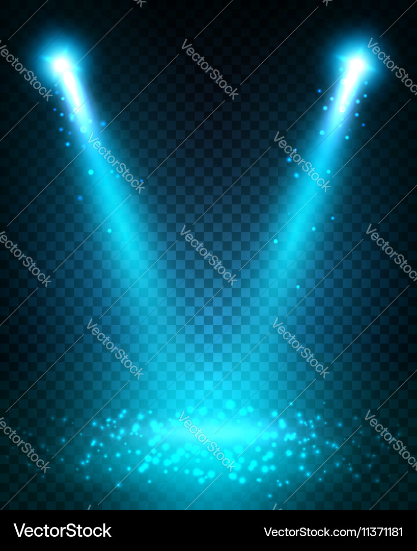 Dynamische Rampenlichtprojektion Vektorbild