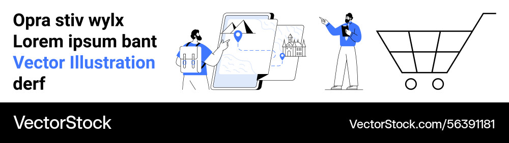 E-commerce and online navigation elements vector image