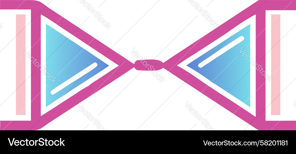 Hourglass with flow arrows time input output Vector Image