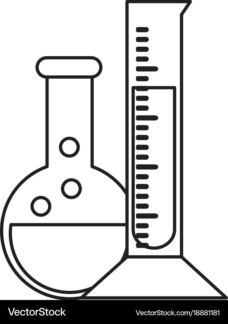 Isolated flask design Vector Image