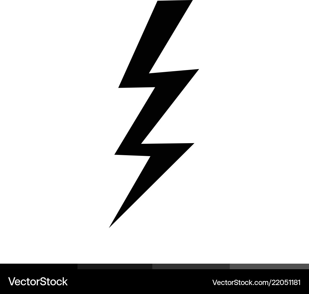 Lightning Bolt Icon vector image