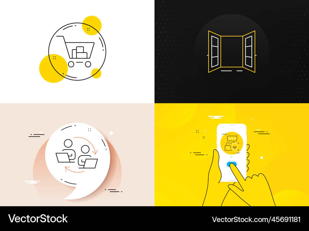 Minimal set of cyber attack teamwork process Minimal set of cyber attack teamwork process vector image